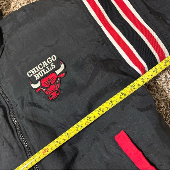 Pro Player Chicago Bulls Jacket Reversible Youth XL 18-20 Vintage With Headband - Picture 13 of 13